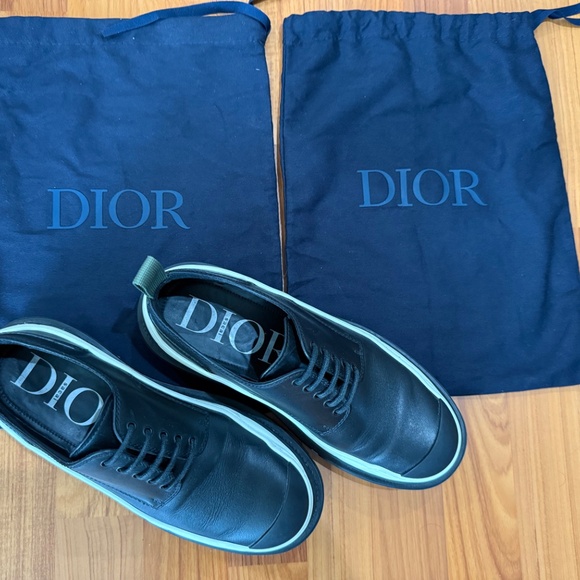 Dior x Sacai Black Men's Derby Shoes Sz 8 Orig. $1600 - Picture 12 of 12